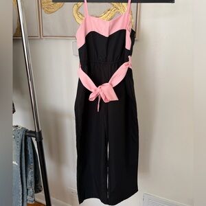 Girls 2 piece jumpsuit in Pink and Black